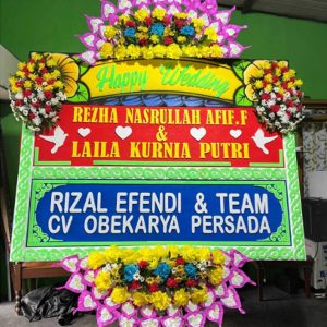 Karangan bunga wedding -W 202